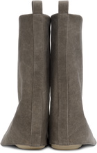 Rick Owens DRKSHDW Taupe Low Fetish Boots