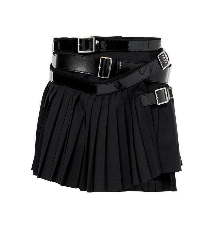 Photo: Junya Watanabe Belted pleated wool-blend miniskirt