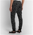 Nike - Sportswear Slim-Fit Tapered Camouflage-Print Cotton-Blend Tech Fleece Sweatpants - Gray