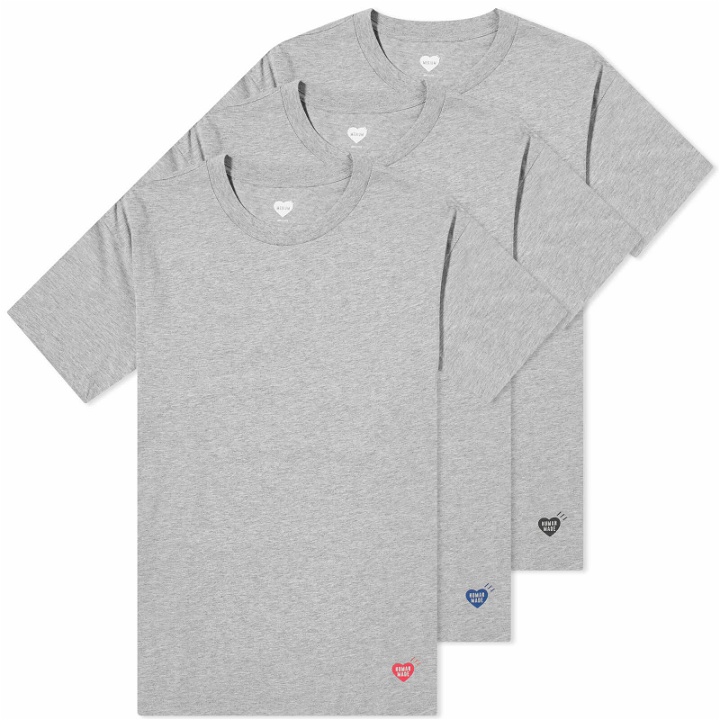 Photo: Human Made Men's T-Shirt Set - 3 Pack in Grey