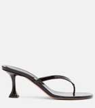 Amina Muaddi Juliette croc-effect leather thong sandals