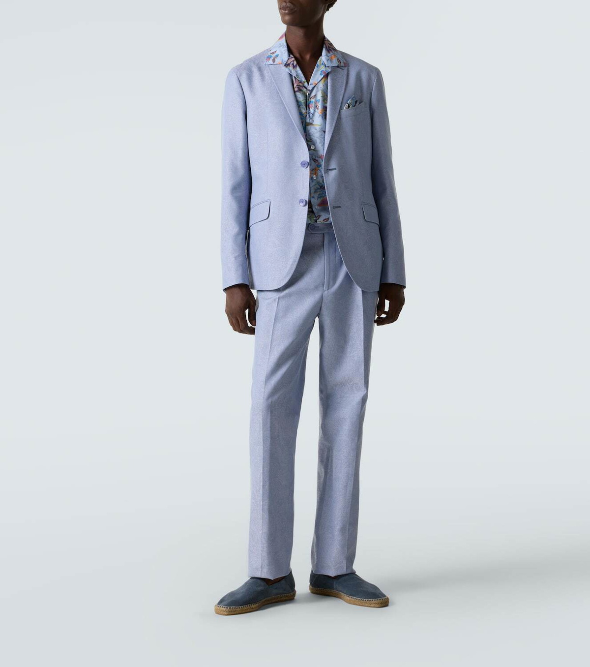 Etro Cotton jacquard blazer
