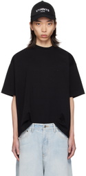VTMNTS Black Embroidered T-Shirt