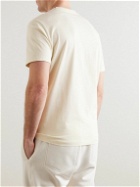 Kingsman - Logo-Embroidered Pima Cotton-Jersey T-Shirt - Neutrals