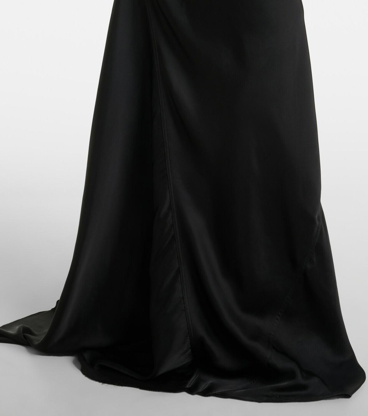 Rick Owens Coda draped satin maxi skirt