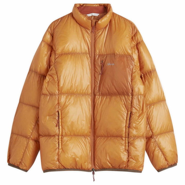Photo: Nanga Men's Mountain Lodge Down Jacket in Orange