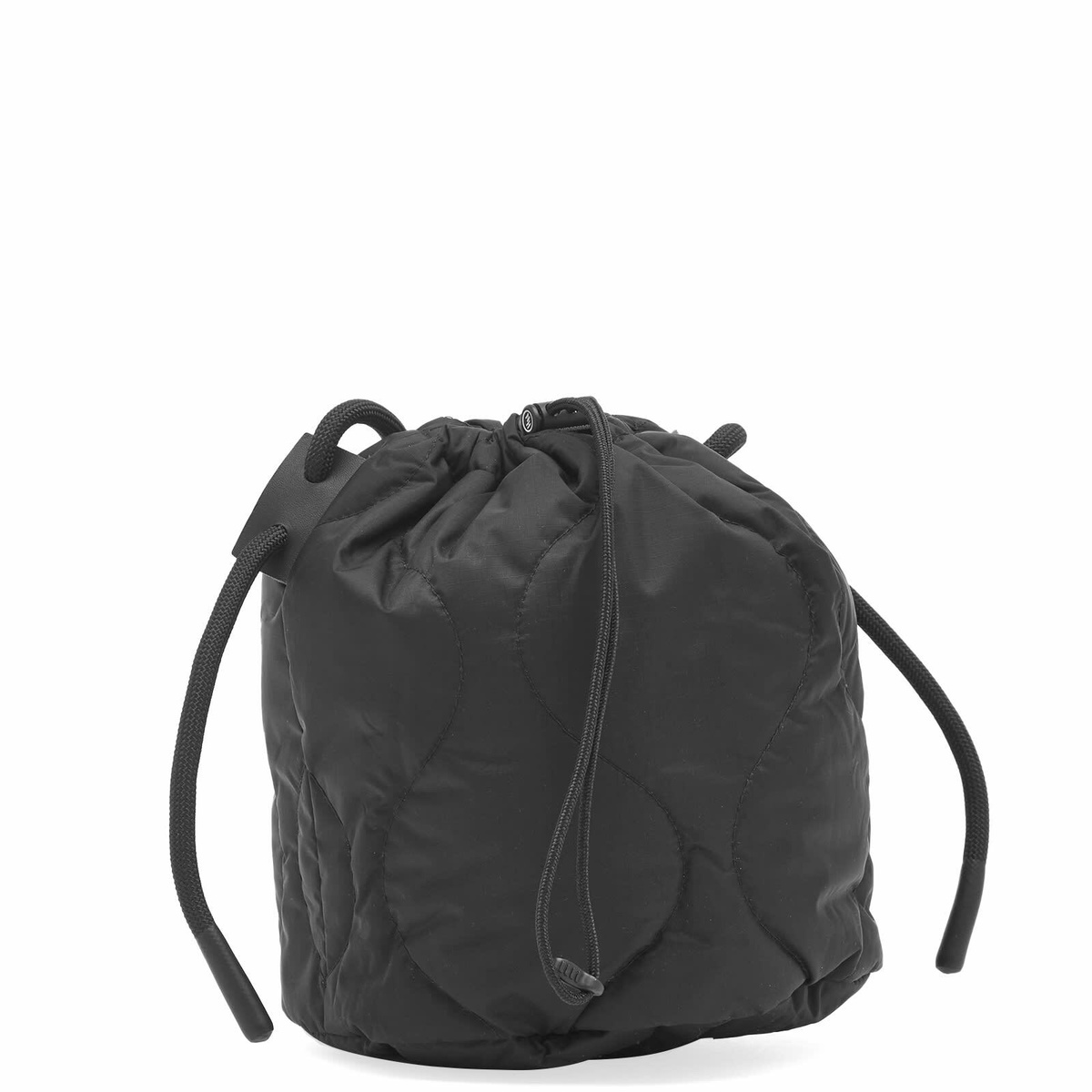 バッグ NEIGHBORHOOD NANGA DOWN DRAWSTRING BAG Neighborhood Men's x Nanga Down Drawstring Bag in Black