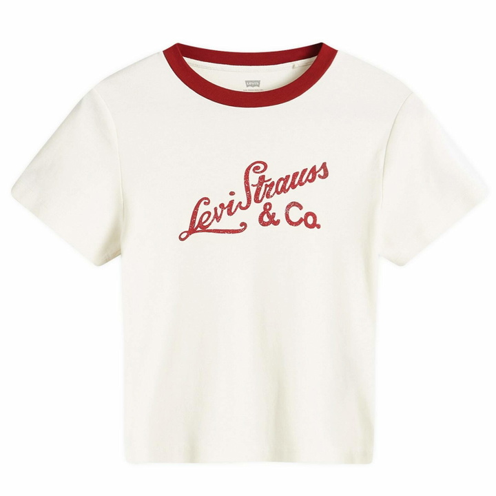 Photo: Levi's Women's Logo Graphic T-Shirt in White
