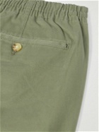 Polo Ralph Lauren - Straight-Leg Logo-Embroidered Stretch-Cotton Twill Shorts - Green