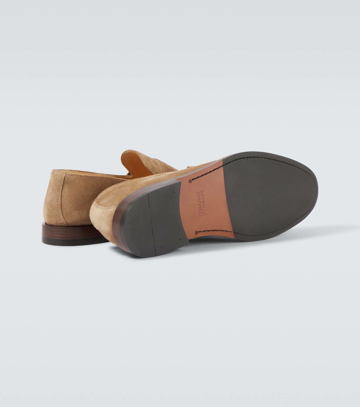Brunello Cucinelli Suede penny loafers