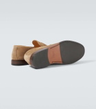 Brunello Cucinelli Suede penny loafers