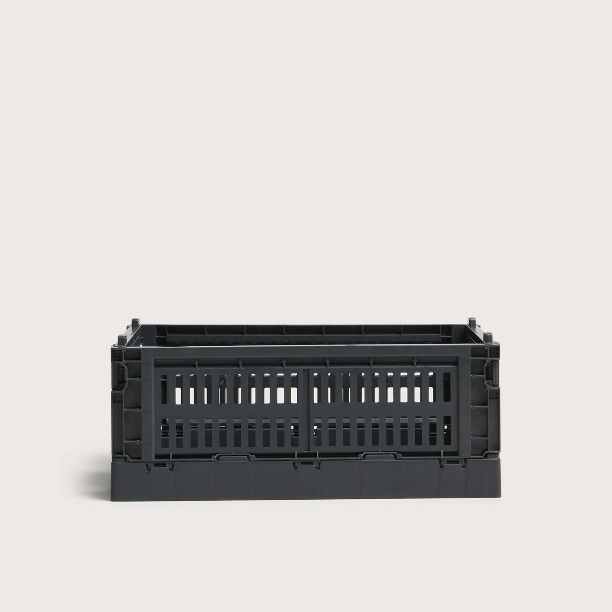 HAY Small Recycled Colour Crate in Charcoal