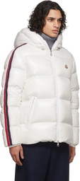 Moncler White Dincer Down Jacket