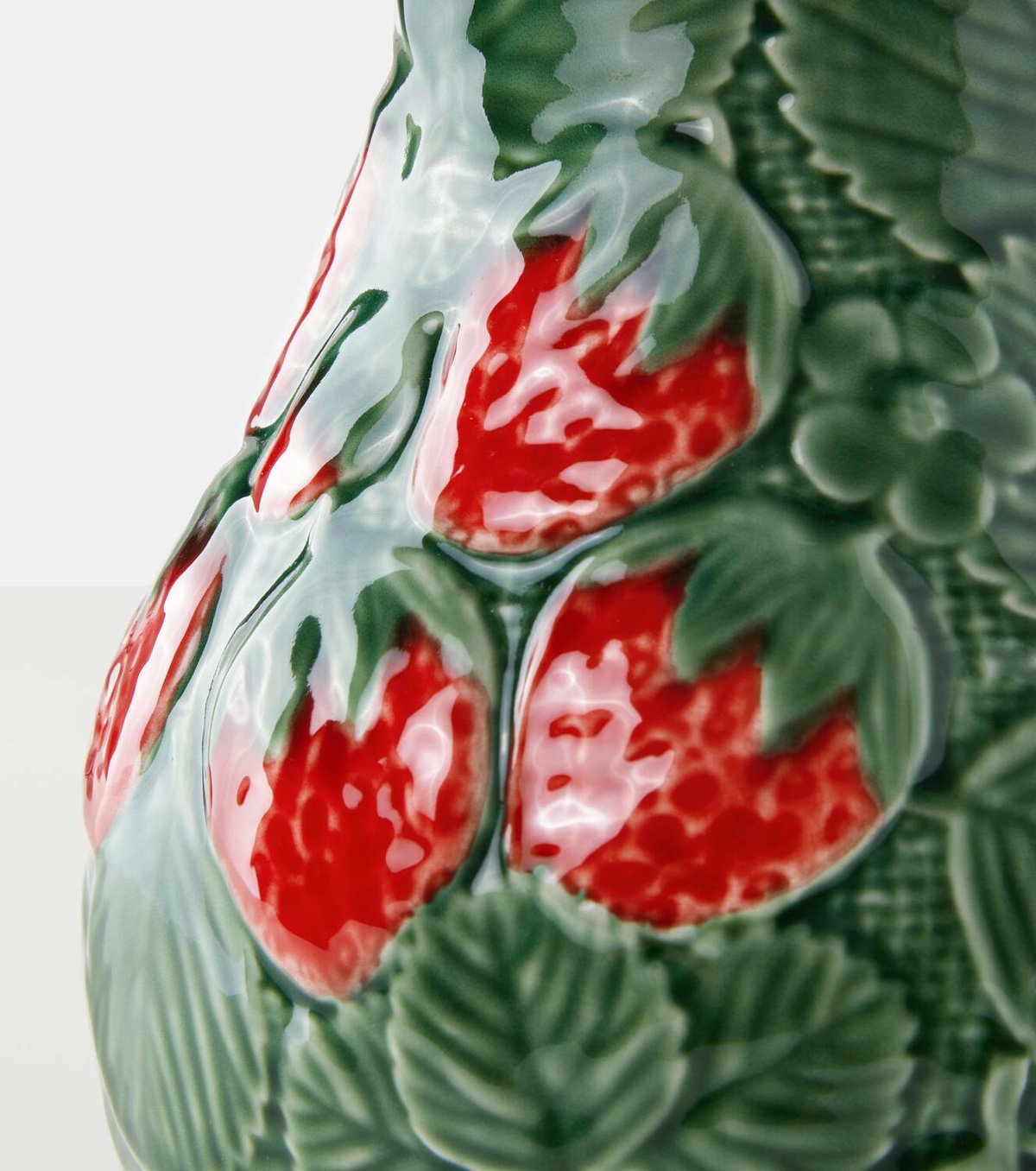 Bordallo Pinheiro Strawberries earthenware jug