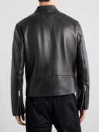 Maison Margiela - Zip-Detailed Leather Biker Jacket - Black