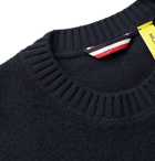 Moncler Genius - 2 Moncler 1952 Logo-Intarsia Virgin Wool and Cashmere-Blend Sweater - Blue