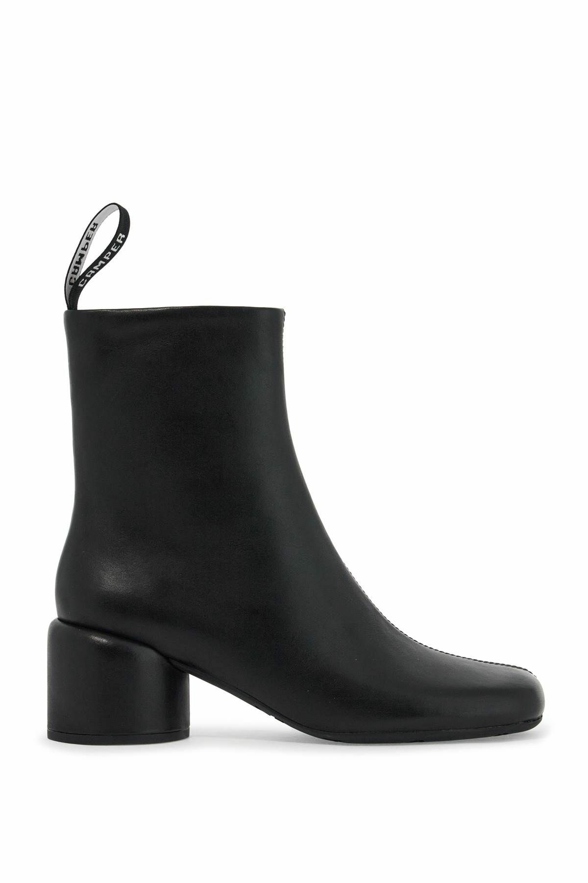 CAMPER smooth leather niki ankle boots Black