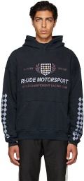 Rhude Black Motor Crest Hoodie