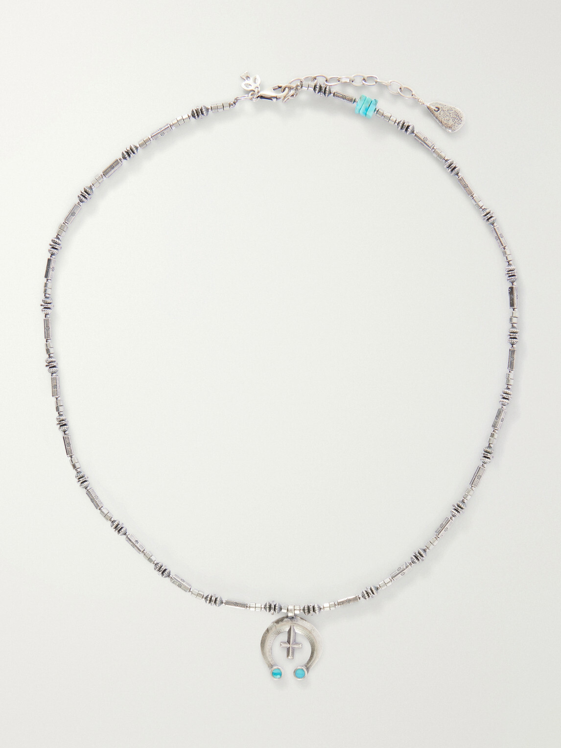 Peyote Bird - High Desert Sterling Silver Multi-Stone Necklace - Silver