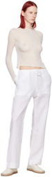 Gabriela Coll Garments SSENSE Exclusive White No.211 Long Sleeve T-Shirt