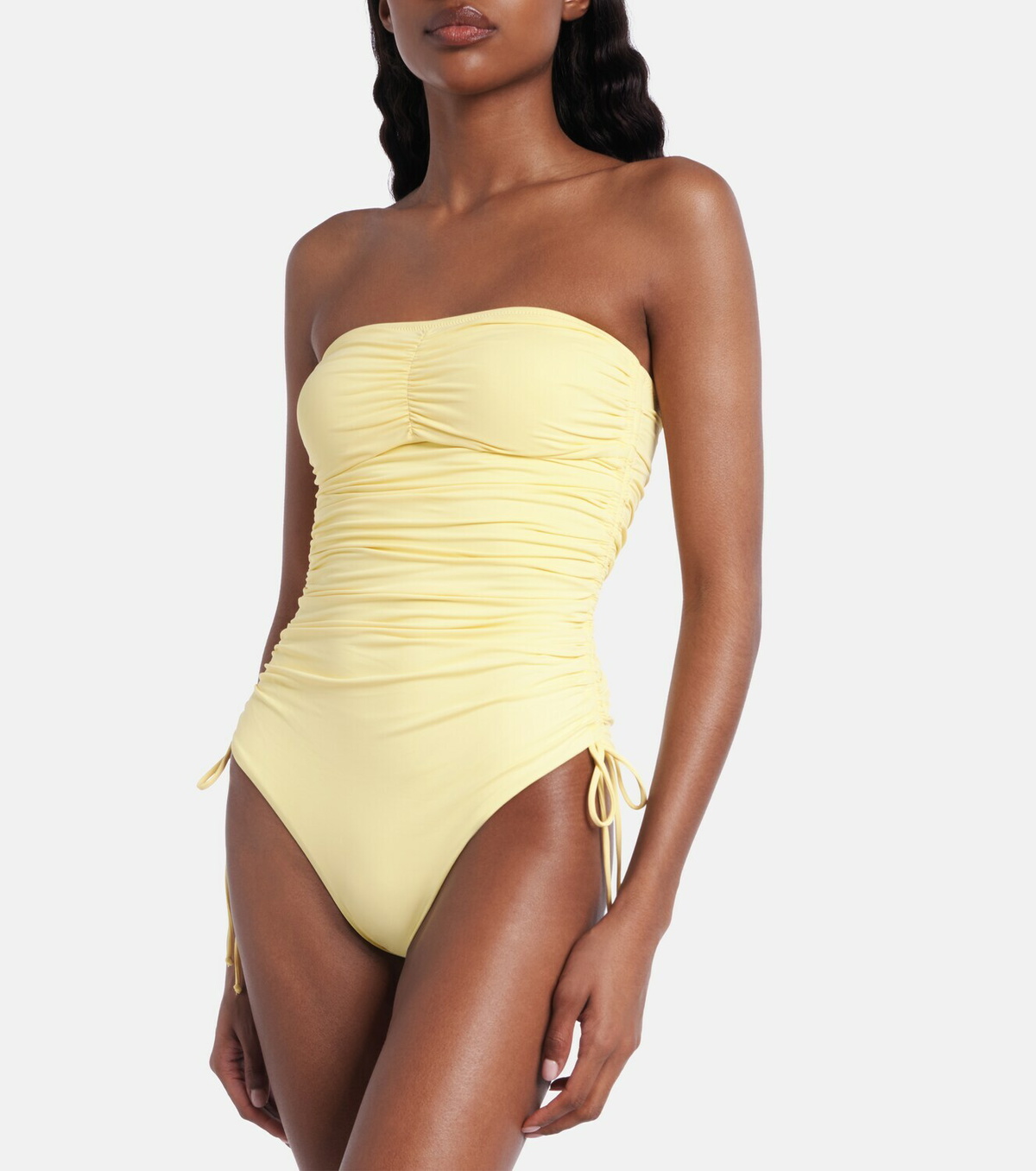 Melissa Odabash Sydney ruched bandeau swimsuit