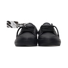 Off-White Black Leather Low Vulcanized Sneakers