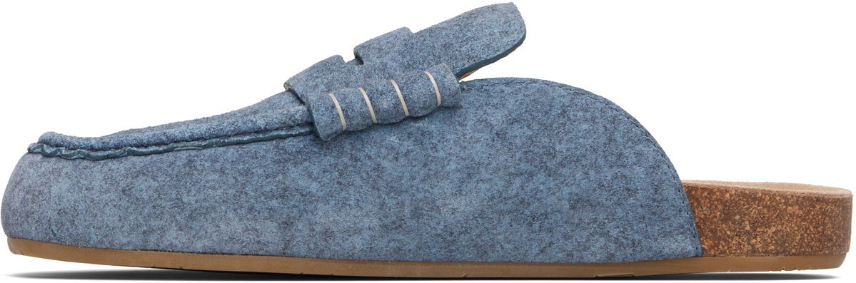 JW Anderson Blue Stitch Loafers