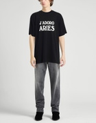 Aries Mens T-shirt in Black