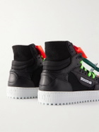 Off-White - 3.0 Off Court Supreme Suede, Leather and Shell High-Top Sneakers - Black