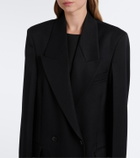 Róhe Double-breasted virgin wool coat