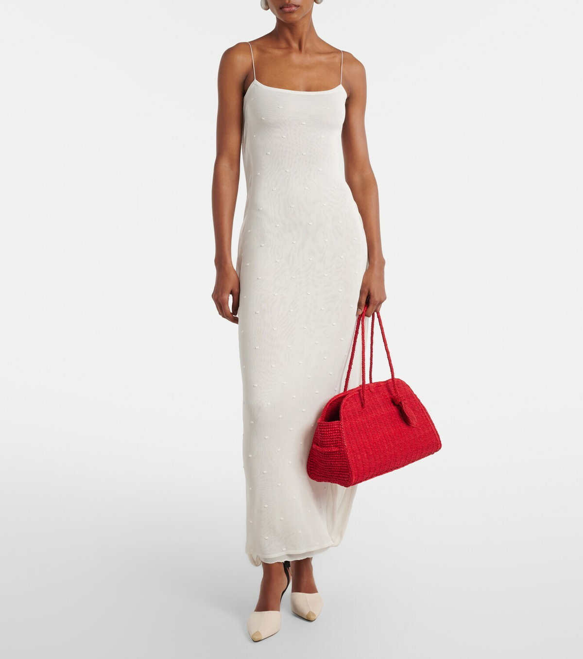 Jacquemus Turismo Small raffia tote bag