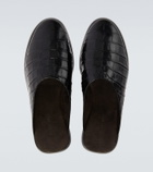 Fear of God Croc-effect leather mules