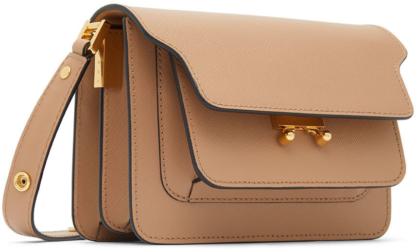 Marni Tan Mini Trunk Shoulder Bag Marni