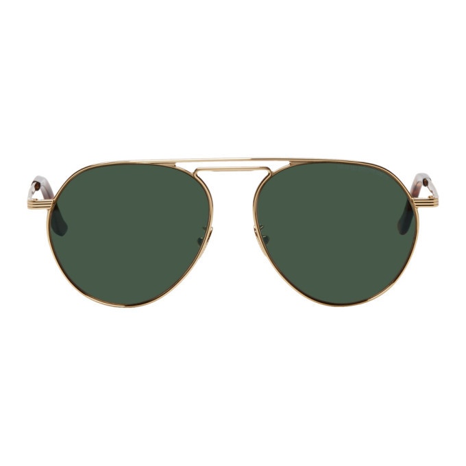 Photo: Cutler And Gross Gold and Green 1309-01 Sunglasses
