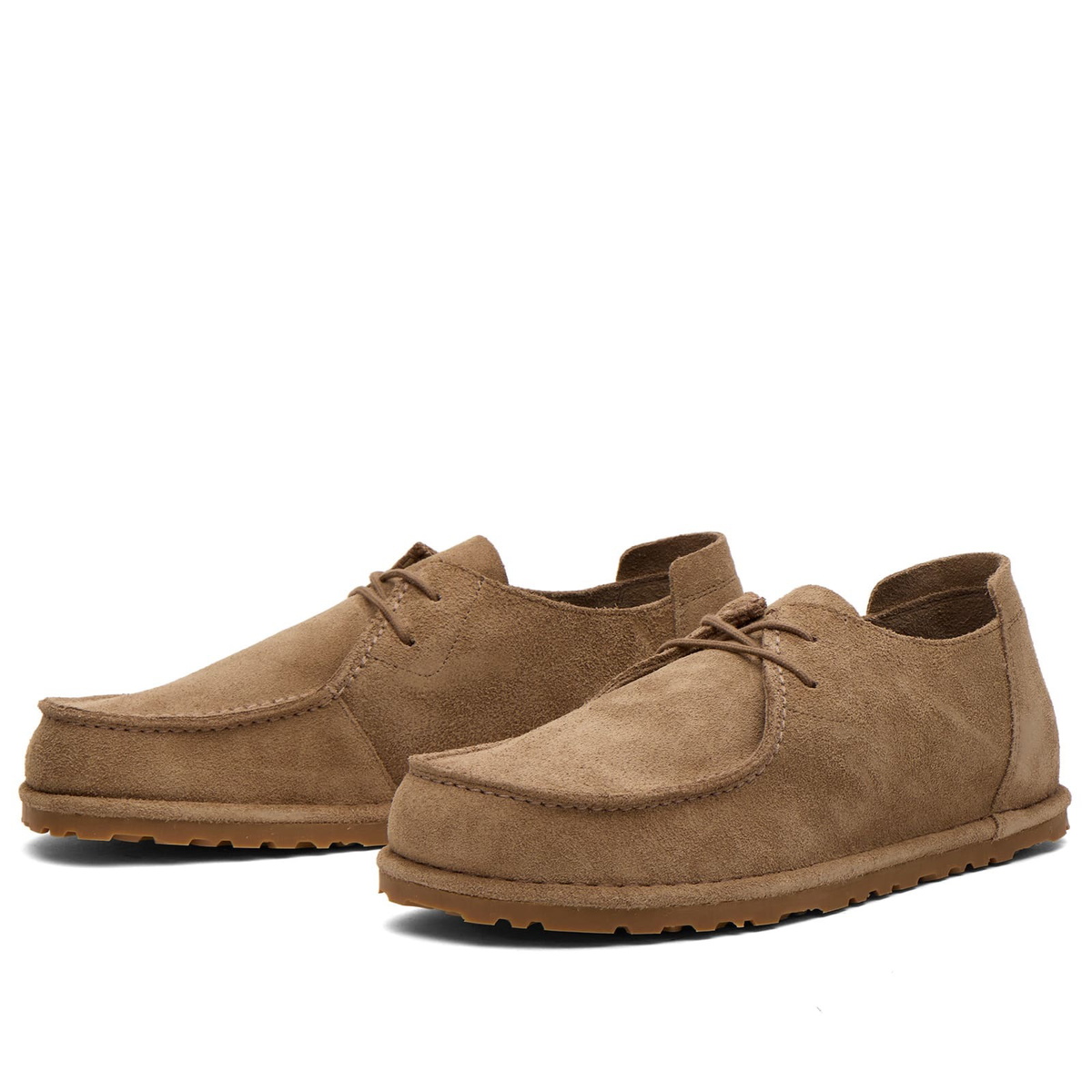 Birkenstock Men's Utti Lace in Grey Taupe Suede