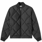 Cole Buxton Men's CB Quilted Bomber Jacket in Black