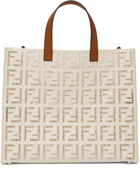 Fendi Off-White 'Forever Fendi' Tote