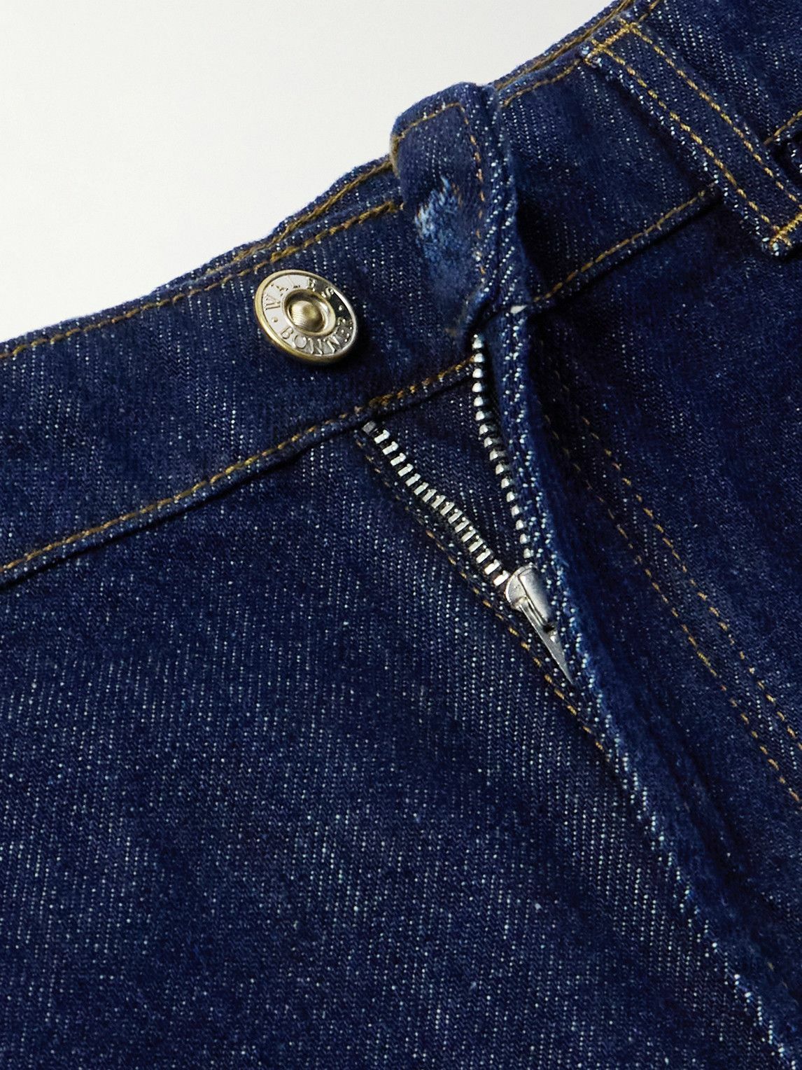 Wales Bonner - Shadow Straight-Leg Striped Crochet-Trimmed Raw