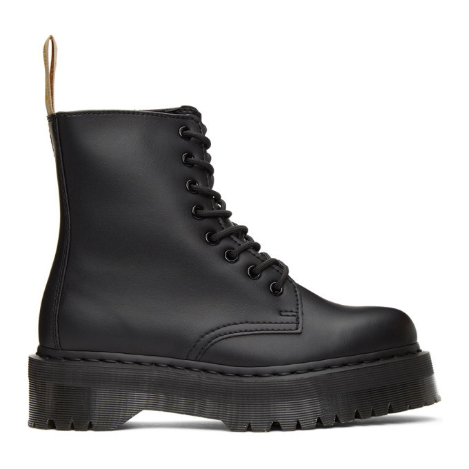 Photo: Dr. Martens Black Vegan Jadon 2 Mono Platform Boots