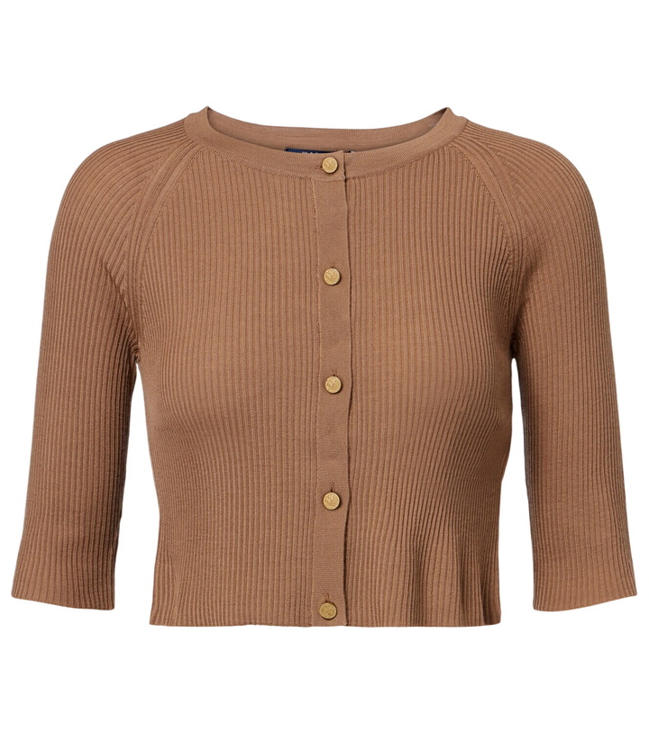 Photo: 'S Max Mara Cropped virgin wool cardigan