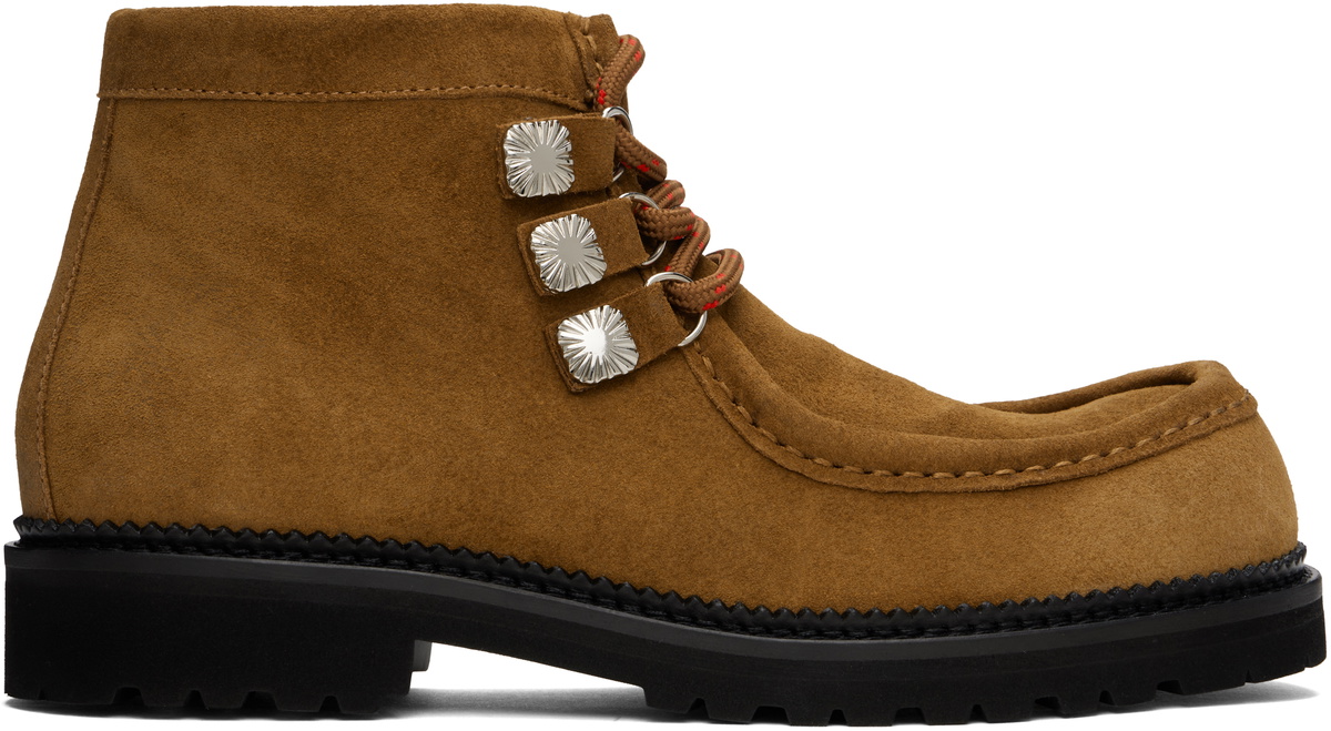 Toga Virilis Tan Suede Boots