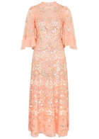 Needle & Thread Garden Delight Embellished Tulle Maxi Dress Coral