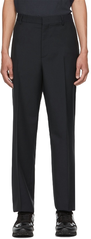 Photo: Valentino Navy Mohair & Wool Trousers