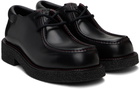 Ferragamo Black Lace-Up Derby