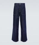 Kenzo - Sailor embroidered wide-leg jeans