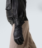 Saint Laurent Leather bomber jacket