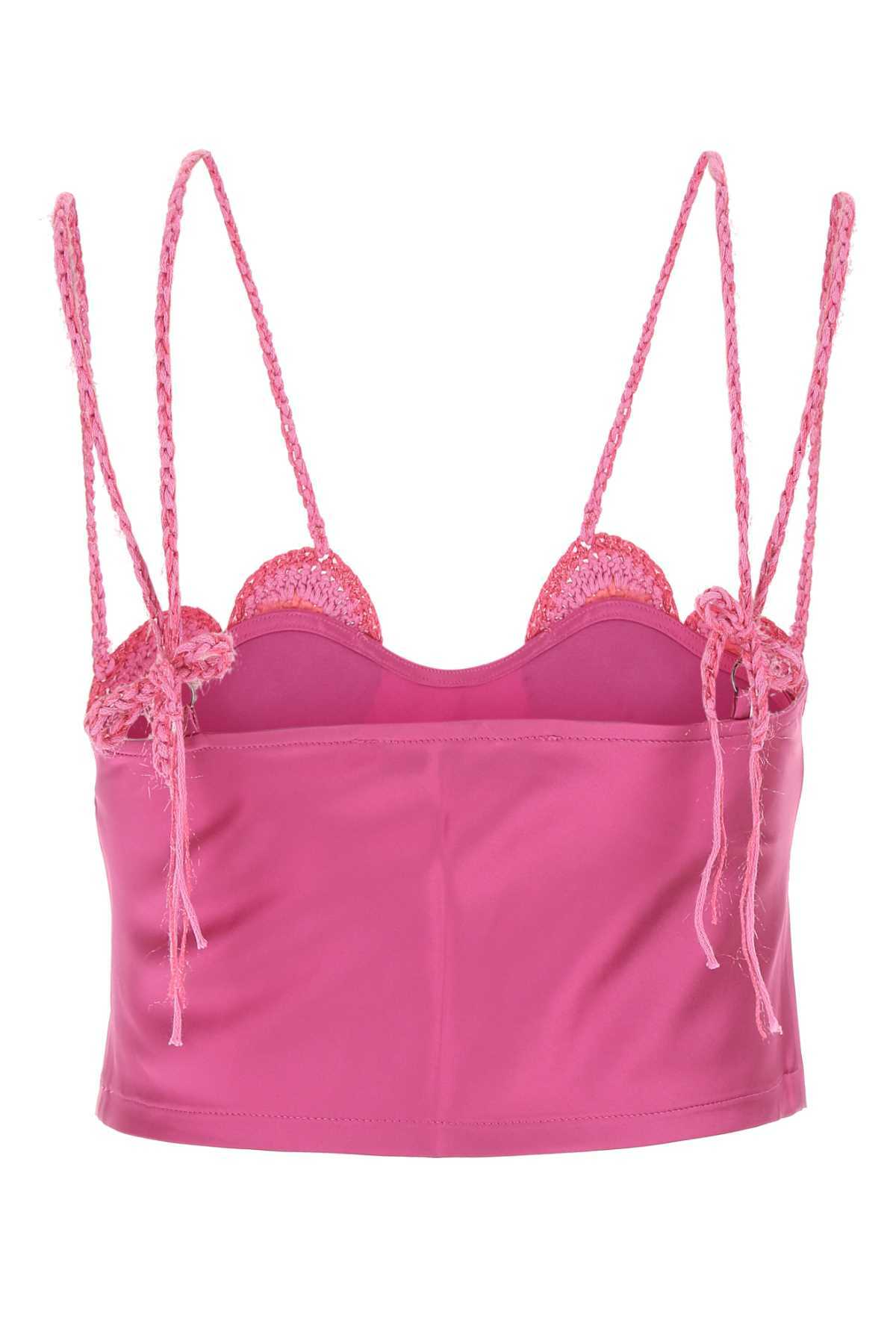 Marco Rambaldi Fucsia Satin Top