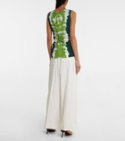 Altuzarra - Pan tie-dye crêpe de chine top