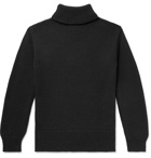 Universal Works - Ribbed Wool Rollneck Sweater - Black