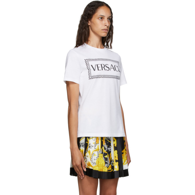 Versace White 90s Logo T-Shirt Versace